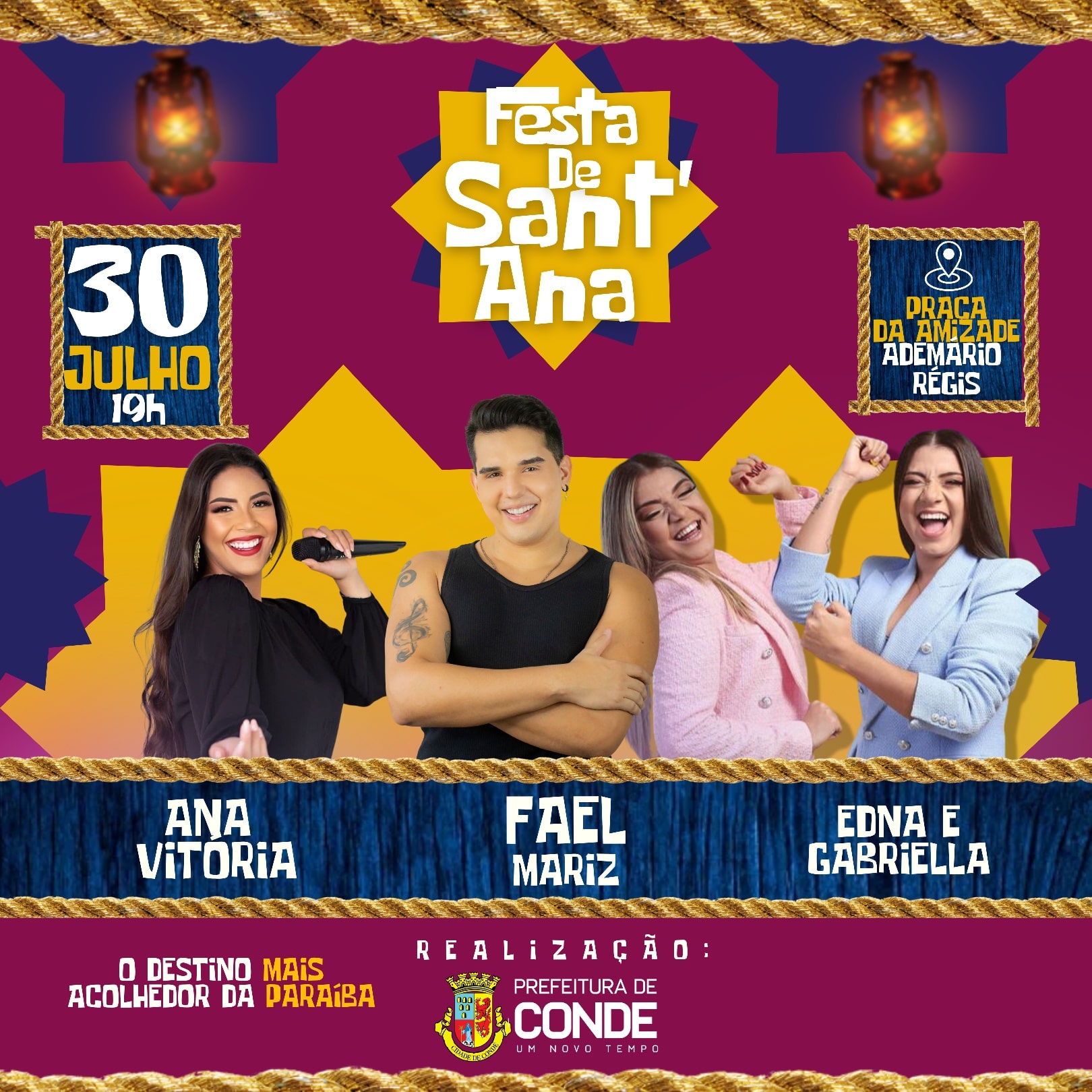 Prefeitura de Conde realiza Festa de Sant’Ana no Ademário Régis
