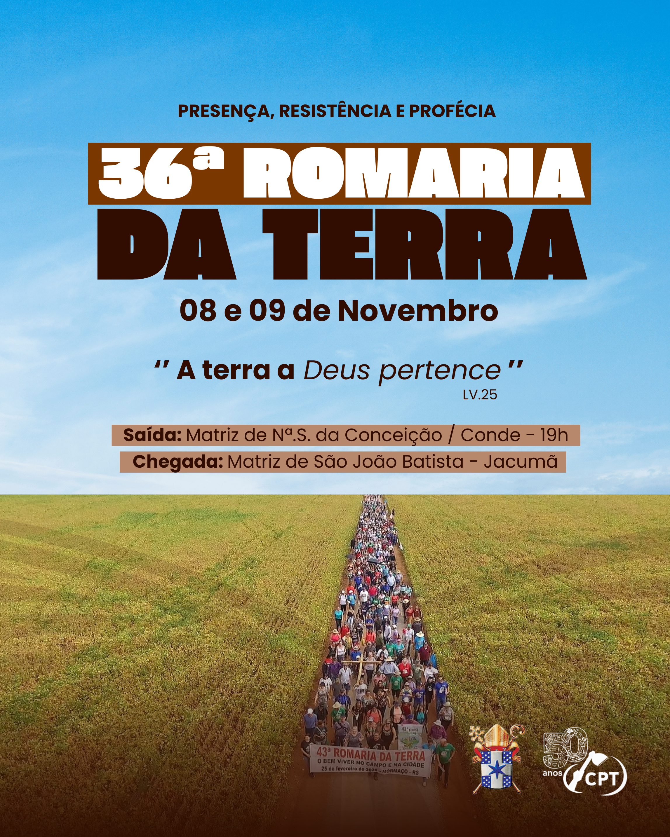 Imagem para o evento 36ª Romaria da Terra