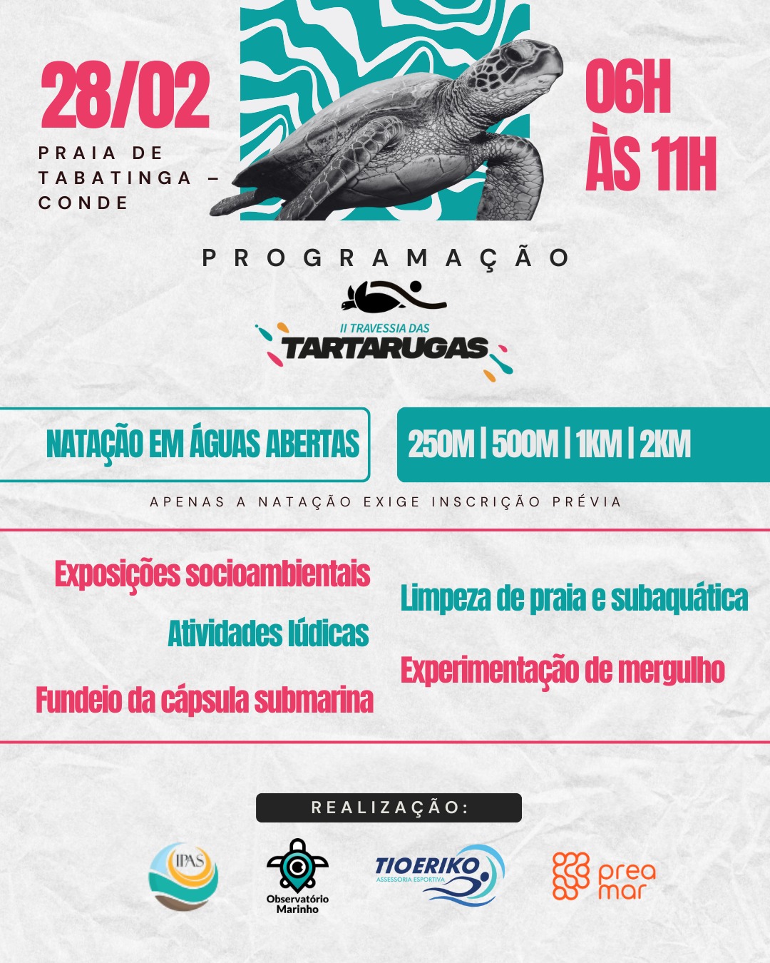Imagem para o evento II TRAVESSIA DAS TARTARUGAS