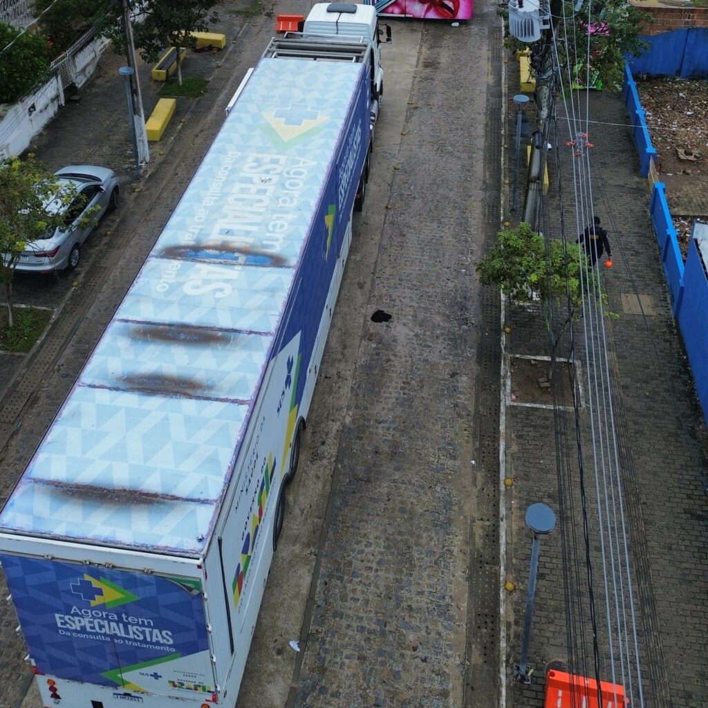 IMG 2910.JPG Carreta da Saúde do Governo Federal chega a Conde para realizar tomografias e reduzir fila de espera do SUS – Prefeitura de Conde - PB-radardasaude